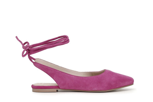 BALLERINA IN PELLE SCAMOSCIATA CON SCHIAVA