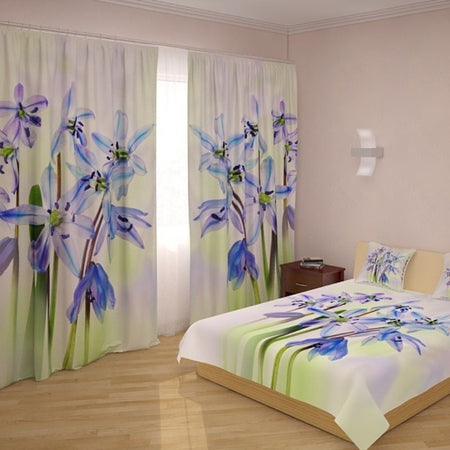 Tenda Digitale e Copriletto coordinato Orchidea Aprile