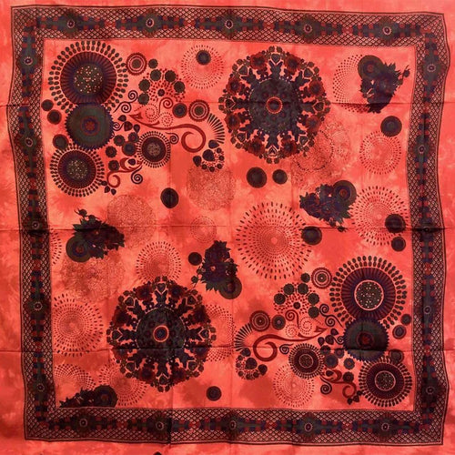 Granfoulard Copritutto in Puro Cotone con frange Pop Fantasy 210x240 cm