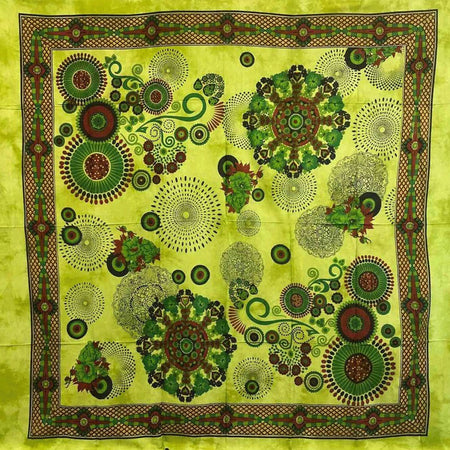 Granfoulard Copritutto in Puro Cotone con frange Pop Fantasy 210x240 cm