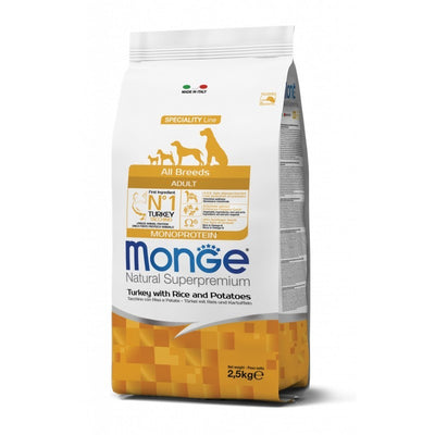 Monge Speciality Line Monoprotein secco Cani Adulti tacchino riso e patate