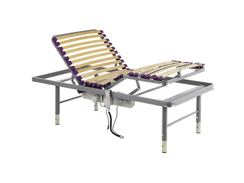 Rete letto articolata elettrica con gambe regolabili e lunghezza 200 cm