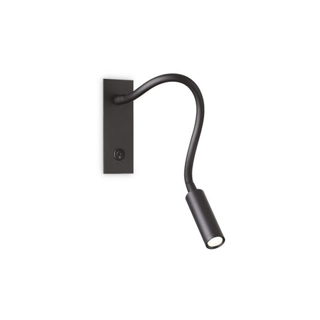 Applique Moderna Io Metallo Nero Led 3W 3000K Luce Calda