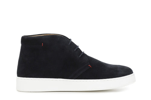 SNEAKERS IN PELLE SCAMOSCIATA E TESSUTOMESH