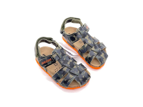 GEOX Sandali bambino CHALKI B military arancione