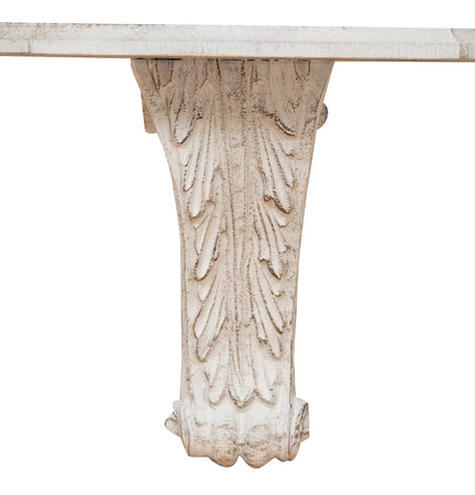 Biscottini MENSOLA A MURO IN LEGNO FINITURA BIANCO ANTICATO L30XPR15XH23 CM MADE IN ITALY