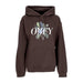 OBEY Felpa Cappuccio Donna Bird Old School Pullover Hood Dark Chocolate da donna