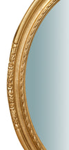 Biscottini SPECCHIERA DA PARETE VERTICALE/ORIZZONTALE IN LEGNO FINITURA FOGLIA ORO ANTICATO L62XPR4,4XH81 cm Made in Italy