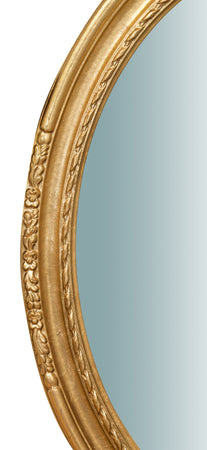 Biscottini SPECCHIERA DA PARETE VERTICALE/ORIZZONTALE IN LEGNO FINITURA FOGLIA ORO ANTICATO L62XPR4,4XH81 cm Made in Italy