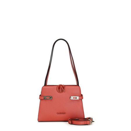 BORSA A SPALLA RIGIDA CON INSERTO CN COLORATO