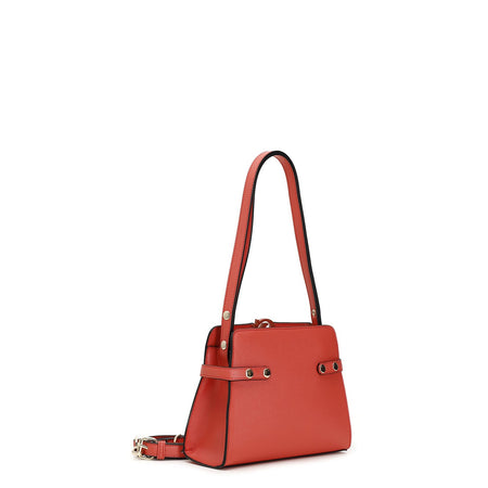 BORSA A SPALLA RIGIDA CON INSERTO CN COLORATO