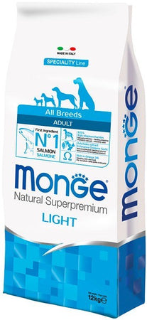 Monge Speciality Line Light secco Cani Adulti salmone e riso