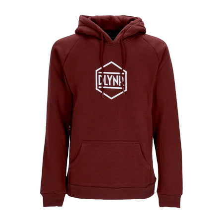DOLLY NOIRE Felpa Cappuccio Uomo Logo Hoodie Bordeaux da uomo