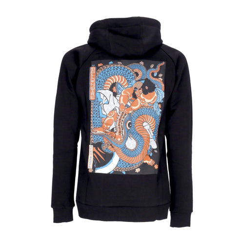 DOLLY NOIRE Felpa Cappuccio Uomo Kunyoshi Hoodie Black/red/blue da uomo