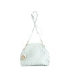 POCHETTE CON INTRECCIO E ACCESSORIO PENDENTE