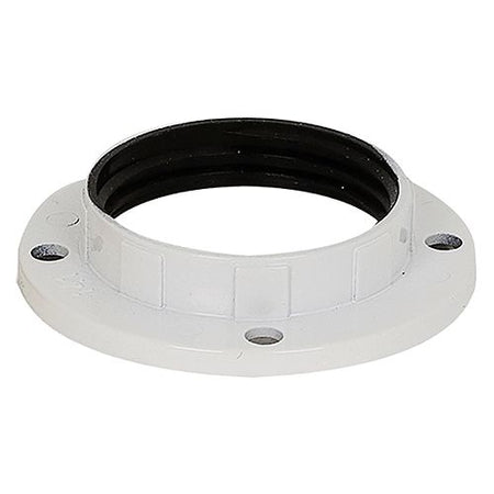 GHIERA PER PORTALAMPADA E14 - MM 43 mm. colore bianco -- PZ 10 - DF 8091950