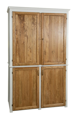 Biscottini Biscottini Credenza Cucina Compatta Tiglio 130x67x210 Frigo 115 Induzione A+