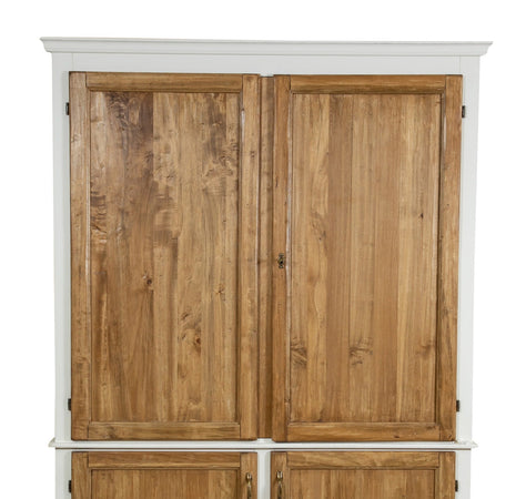 Biscottini Biscottini Credenza Cucina Compatta Tiglio 130x67x210 Frigo 115 Induzione A+