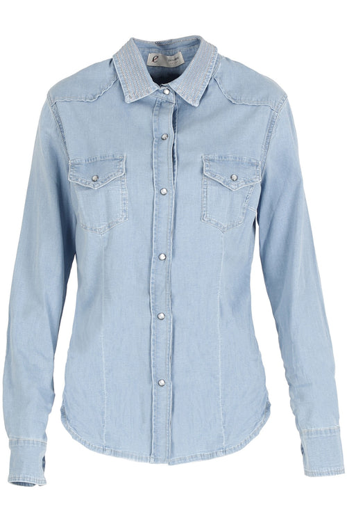 CAMICIA AVVITATA CON BORCHIE