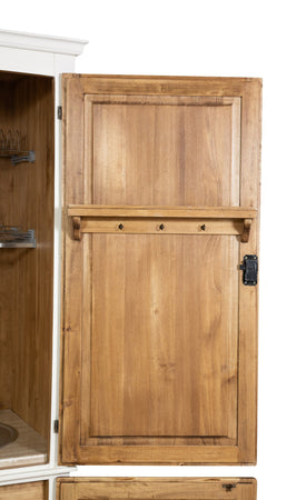 Biscottini Biscottini Credenza Cucina Compatta Tiglio 130x67x210 Frigo 115 Induzione A+