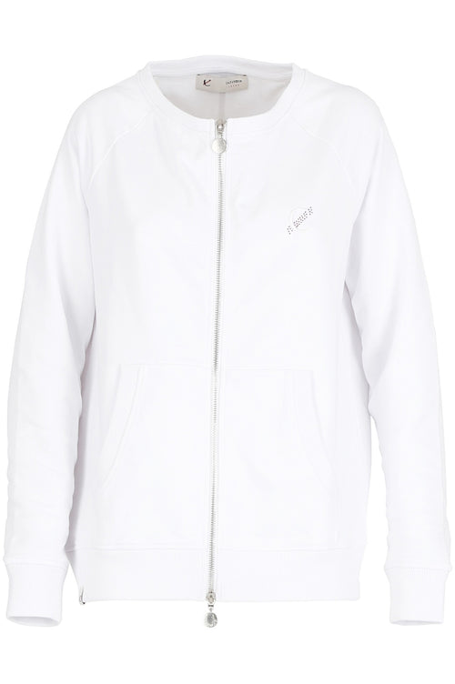 FELPA CON ZIP E LOGO RICAMATO