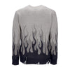 VISION OF SUPER Maglione Uomo Double Flames L/s Jumper London Fog da uomo