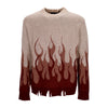 VISION OF SUPER Maglione Uomo Double Flames L/s Jumper Grape Wine da uomo