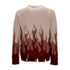VISION OF SUPER Maglione Uomo Double Flames L/s Jumper Grape Wine da uomo