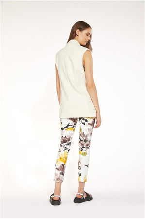 GILET CON PROFILI IN SIMILPELLE