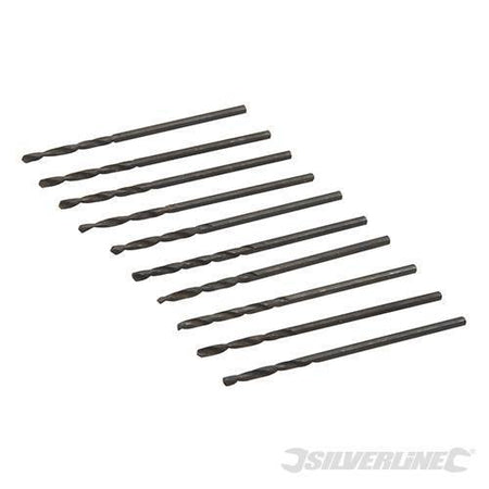 Punte metriche trapano Jobber HSS-R 10 pezzi acciaio temperato Silverline silverline