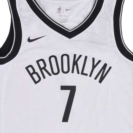 NIKE NBA Canotta Basket Uomo Nba Dri Fit Swingman Jersey No 7 Kevin Durant Bronet White da uomo