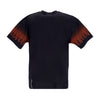 VISION OF SUPER Maglietta Uomo Negative Flames Tee Black/red da uomo