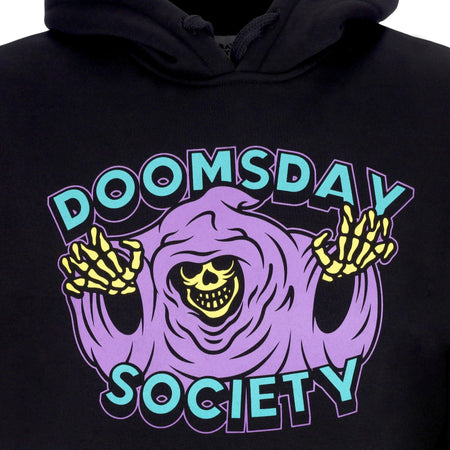 DOOMSDAY Felpa Cappuccio Uomo Peekaboo Hoodie Black da uomo