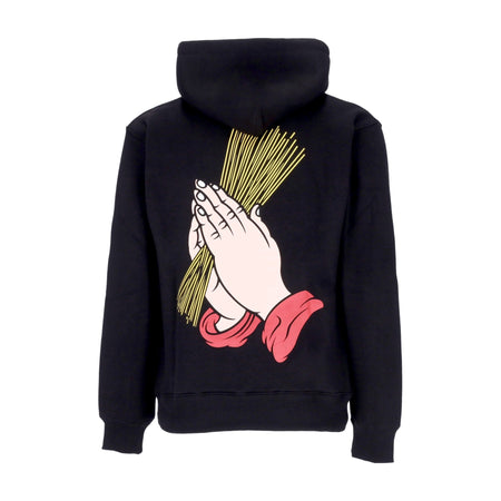 DOOMSDAY Felpa Cappuccio Uomo Holy Pasta Hoodie Black da uomo