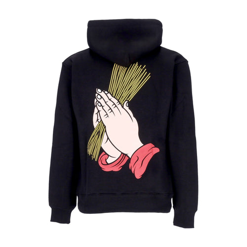 DOOMSDAY Felpa Cappuccio Uomo Holy Pasta Hoodie Black da uomo
