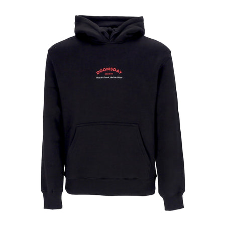 DOOMSDAY Felpa Cappuccio Uomo Holy Pasta Hoodie Black da uomo
