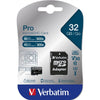 Memoria Micro SDHC Pro U3 32 Gb Verbatim 47041 - Transflash 32 Gb - Class10 UHS-3 - Lettura 90 MB/s - Adattatore incluso
