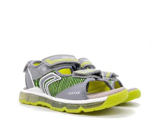 GEOX Sandali bambino J. S. ANDROID B. A grigio lime