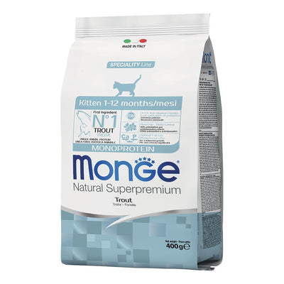 Monge Speciality Line Monoprotein secco Gatti Kitten trota