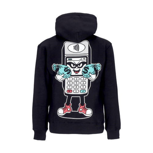 DOOMSDAY Felpa Cappuccio Uomo Contactless Hoodie Black da uomo