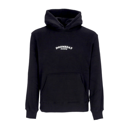 DOOMSDAY Felpa Cappuccio Uomo Contactless Hoodie Black da uomo