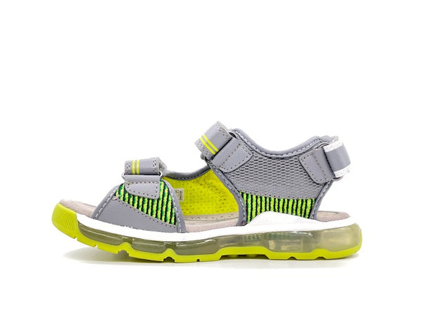 GEOX Sandali bambino J. S. ANDROID B. A grigio lime
