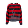 VISION OF SUPER Maglione Donna Black Flames Jumper Red da donna