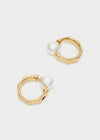 Orecchini cerchio+perla acc.ino