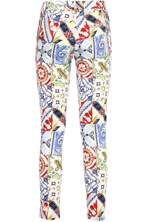 PANTALONE SLIM STAMPATO