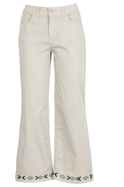 PANTALONE CULOTTE CON PASSAMANERIA AL FONDO