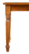 Biscottini Tavolo Country in legno massello di tiglio finitura noce L70xPR70xH78 cm. Made in Italy