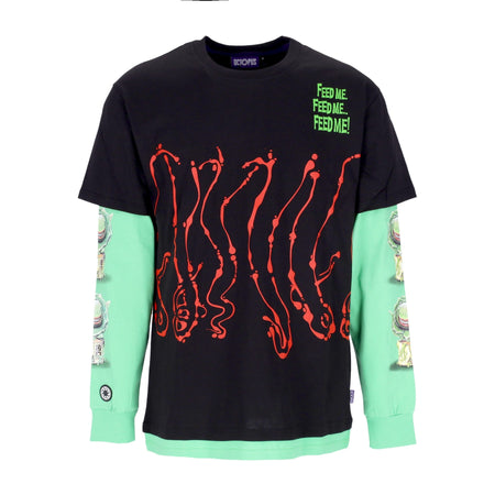 OCTOPUS Maglietta Manica Lunga Uomo Dripper L/s Tee Black da uomo