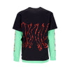 OCTOPUS Maglietta Manica Lunga Uomo Dripper L/s Tee Black da uomo