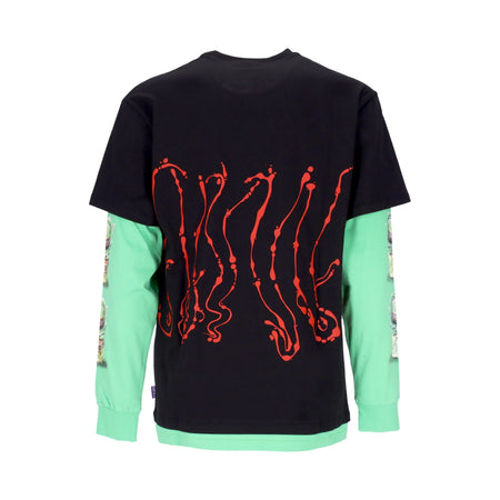OCTOPUS Maglietta Manica Lunga Uomo Dripper L/s Tee Black da uomo